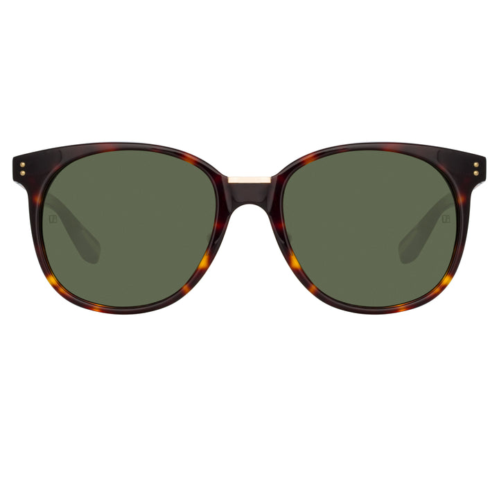 Prada Multicolor Tortoise Shell Plastic Square Frame Logo Sunglasses